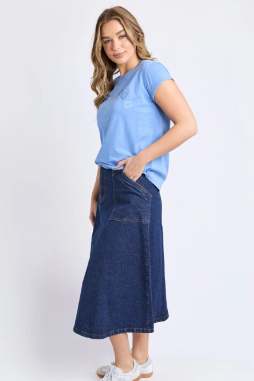 Foxwood Effortless Tee - Blue