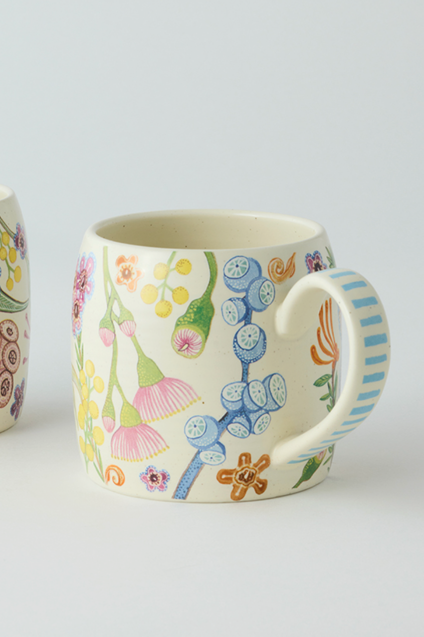 Buttermilk Mugs - Australian Bush Blooms