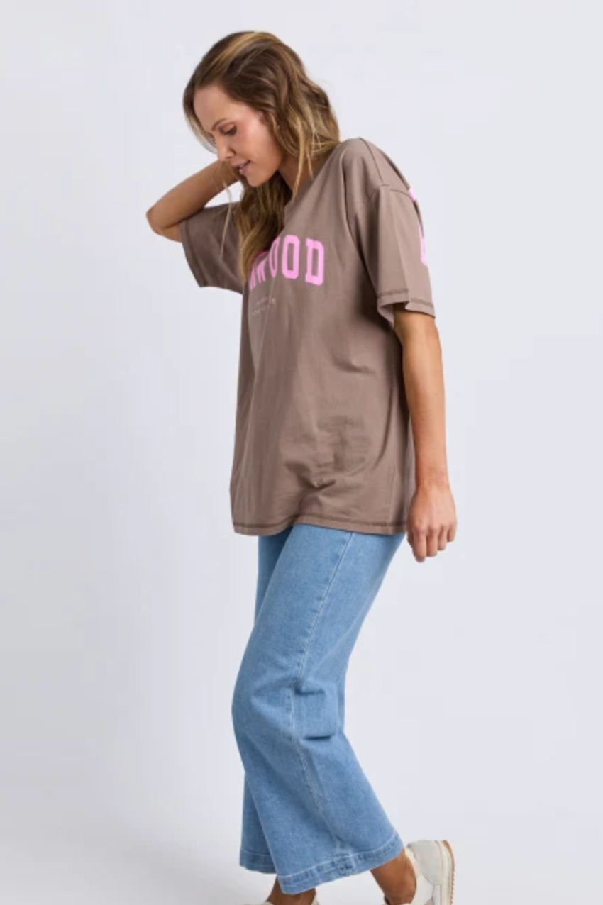 Foxwood Interval Tee - Brown/Pink