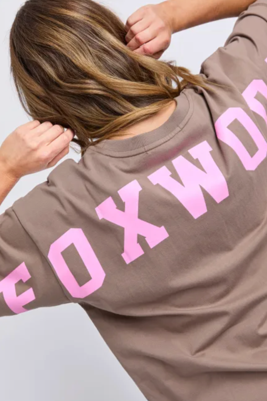 Foxwood Interval Tee - Brown/Pink