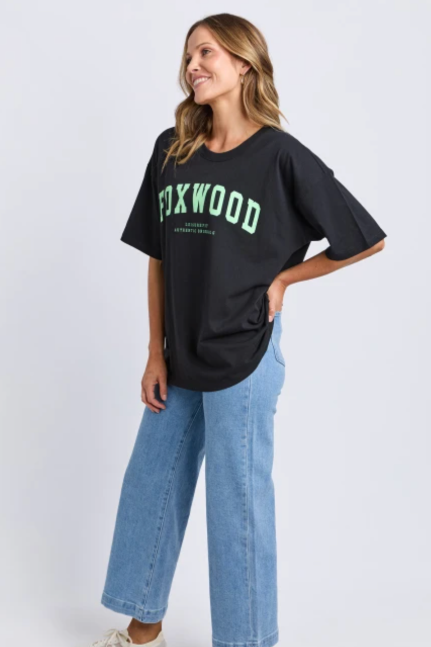 Foxwood Interval Tee - Wblk/Green