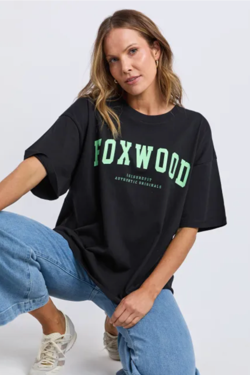 Foxwood Interval Tee - Wblk/Green