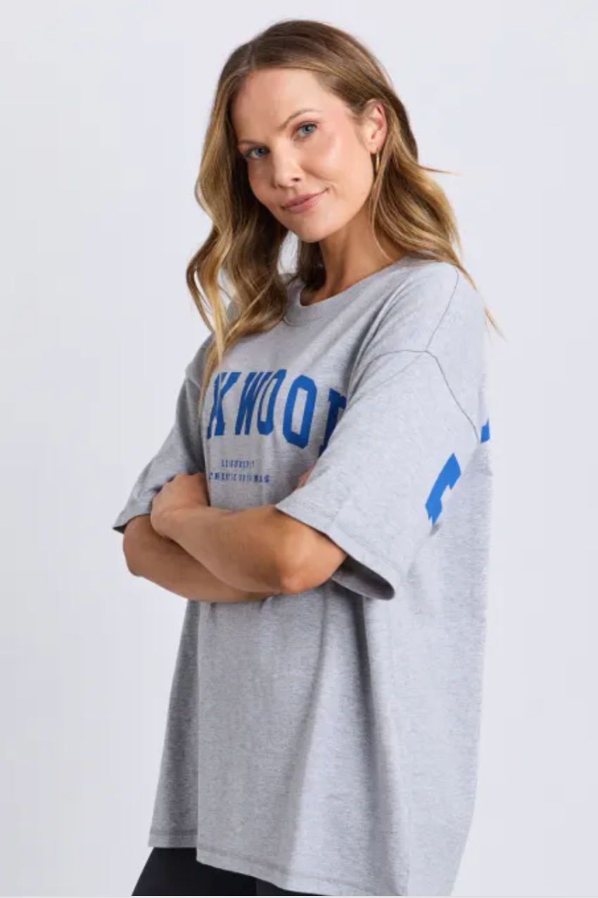 Foxwood Interval Tee - Grey/Blue