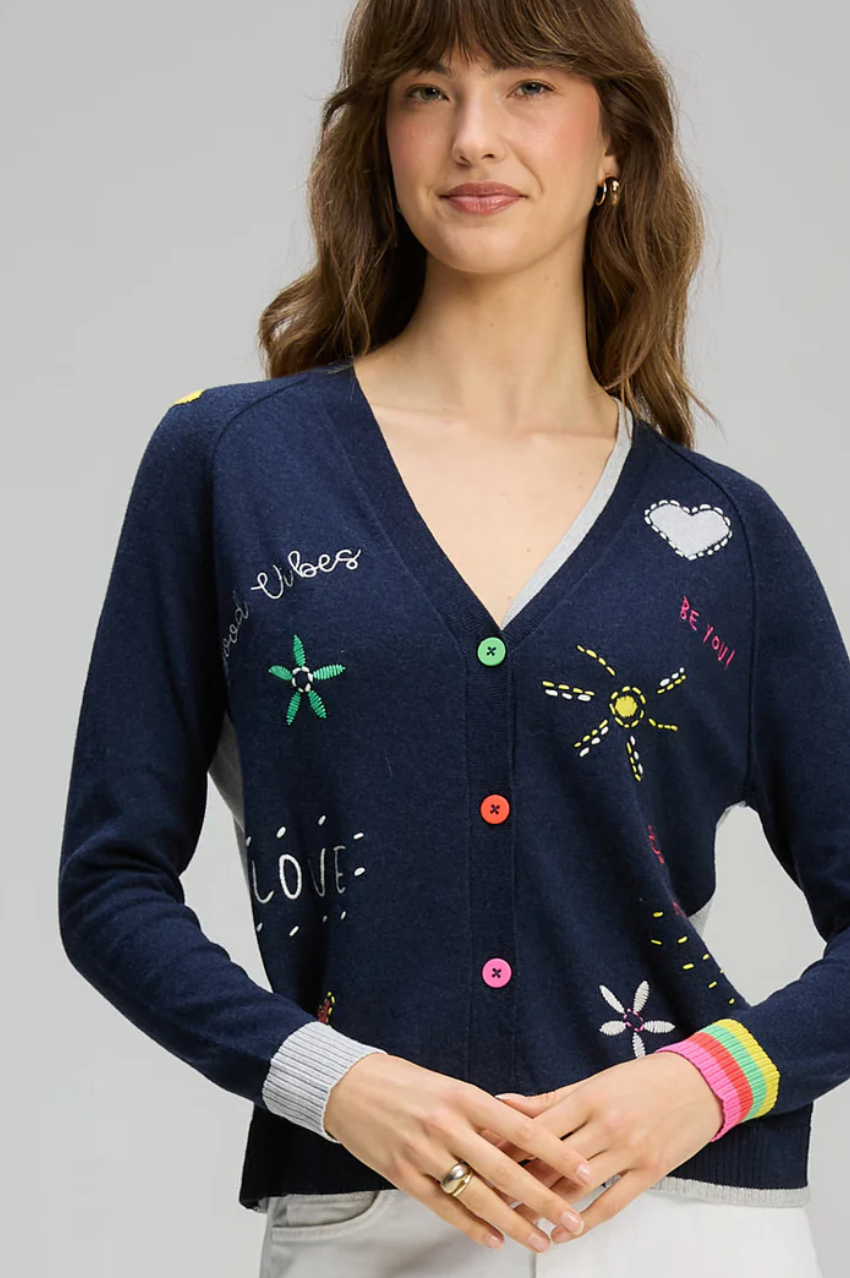 Good Energy Cardi - Dk Denim