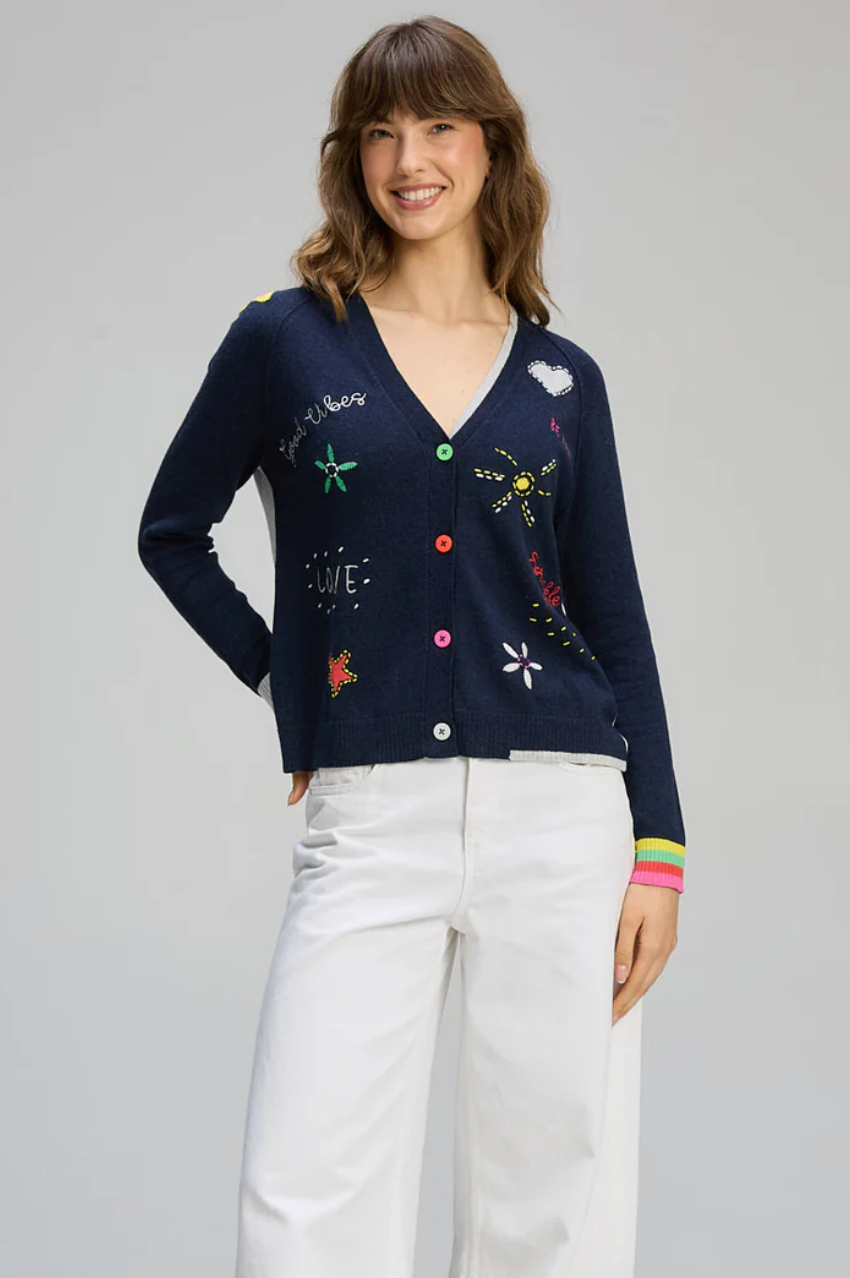 Good Energy Cardi - Dk Denim