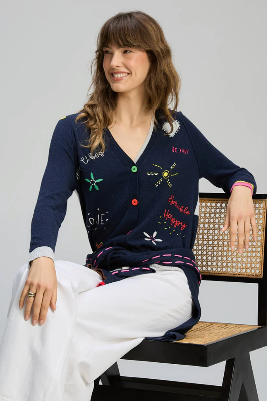 Good Energy Cardi - Dk Denim