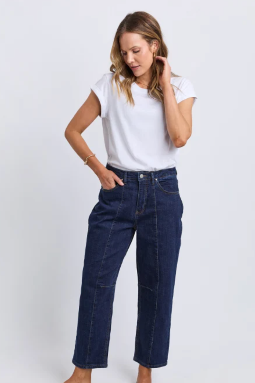 Foxwood Ambrose Barrel Jean - Indigo