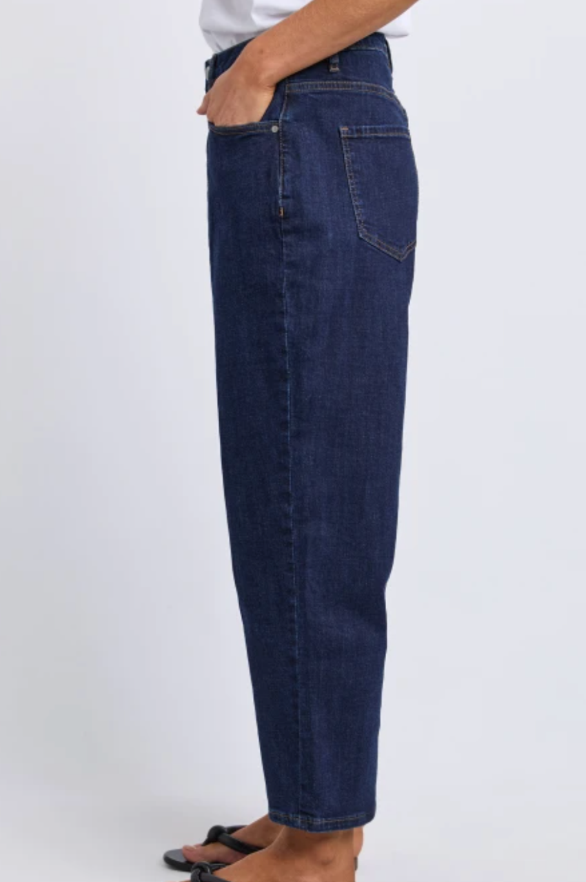 Foxwood Ambrose Barrel Jean - Indigo