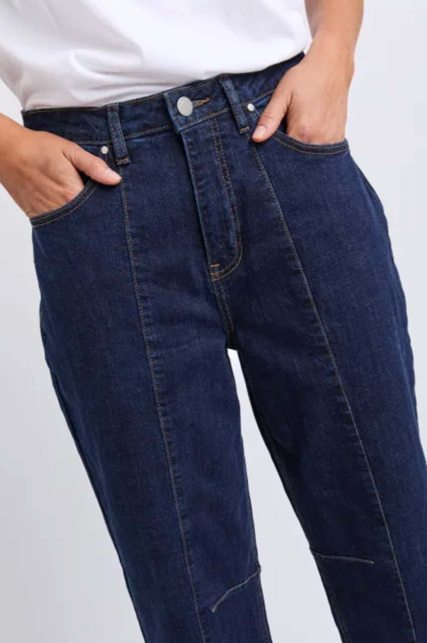 Foxwood Ambrose Barrel Jean - Indigo