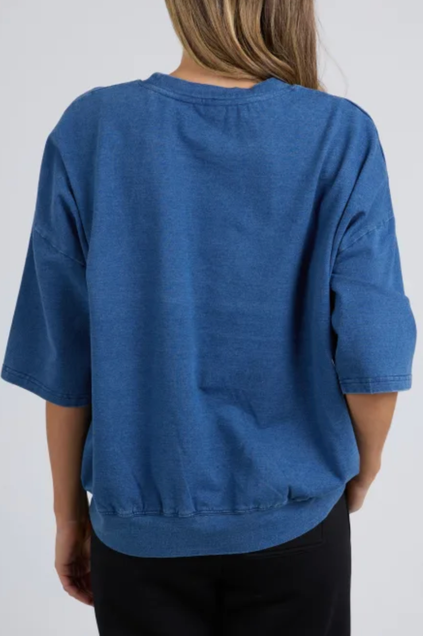 Elm Mazie Sweat - Denim Look