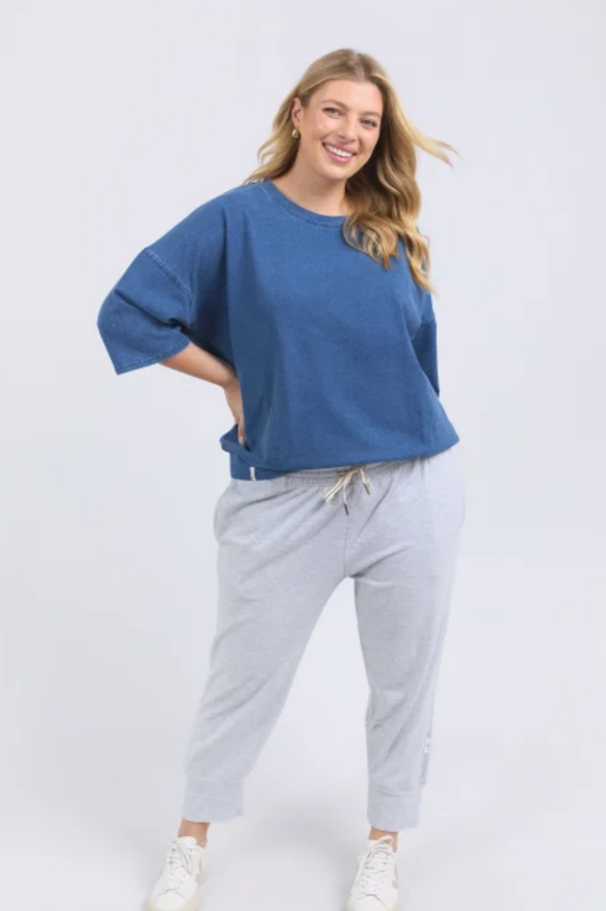 Elm Mazie Sweat - Denim Look