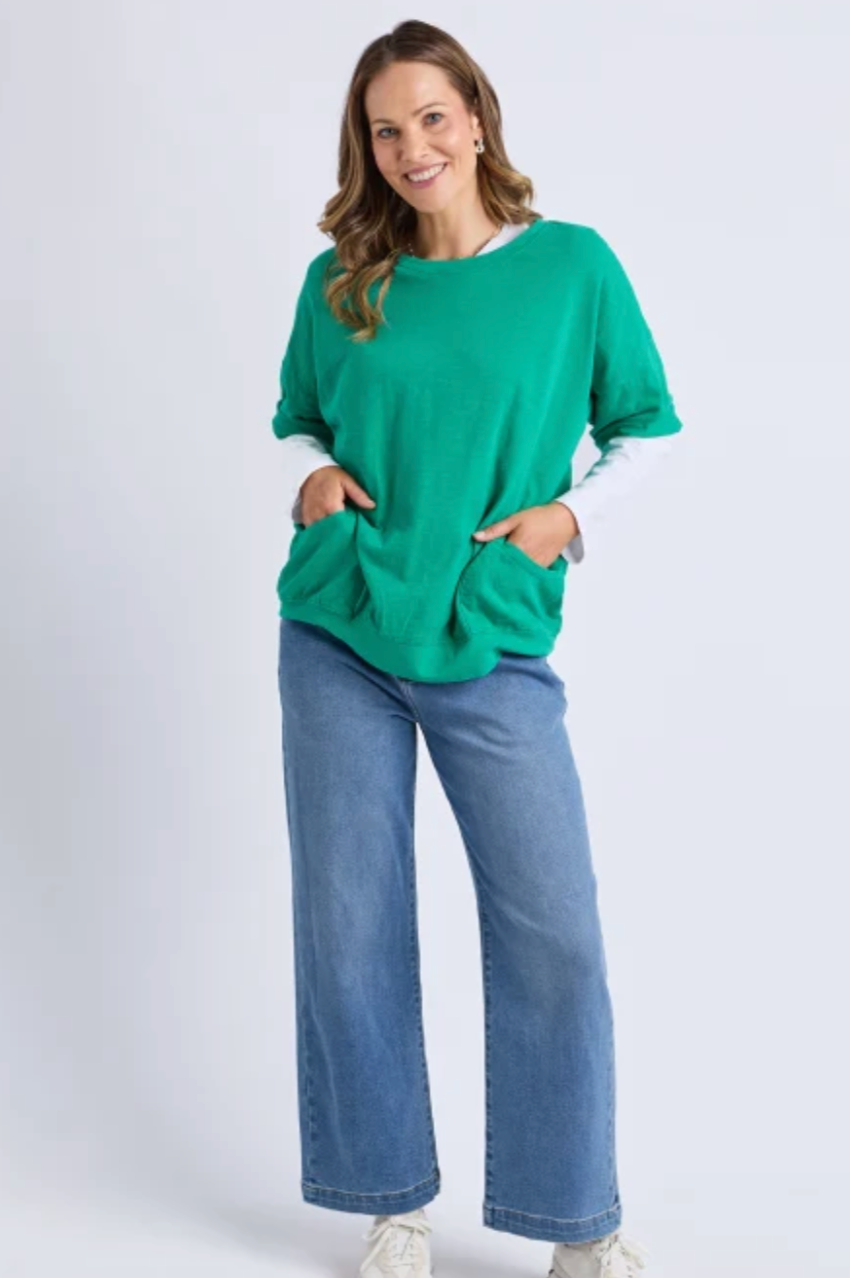 Elm Mazie Sweat - Turquoise