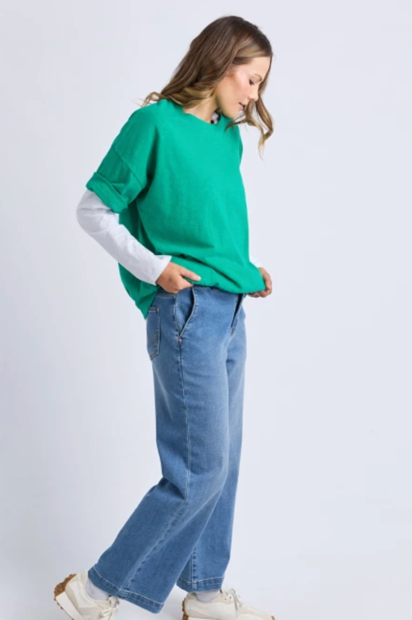 Elm Mazie Sweat - Turquoise