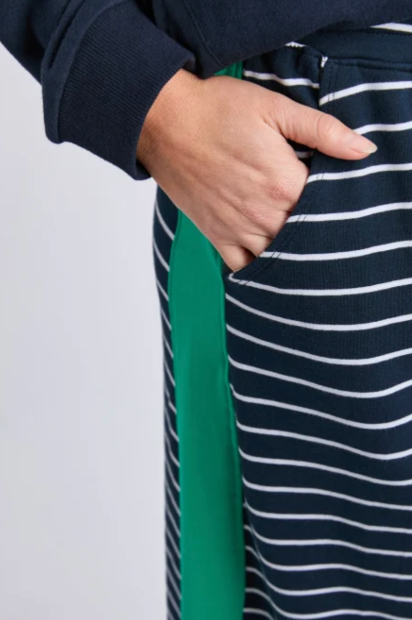 Elm Sloane Skirt - Navy/White Stripe