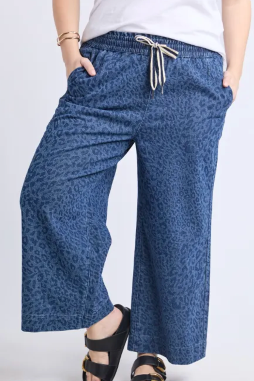 Elm Anna Animal Denim Pant