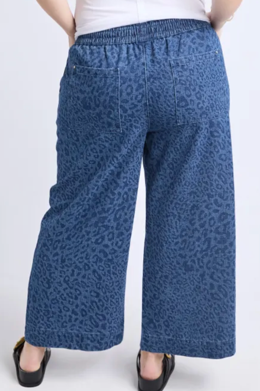 Elm Anna Animal Denim Pant