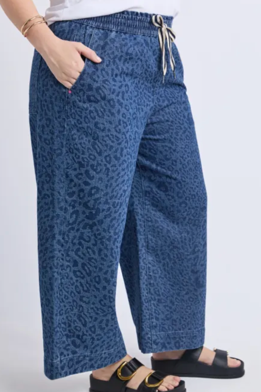 Elm Anna Animal Denim Pant