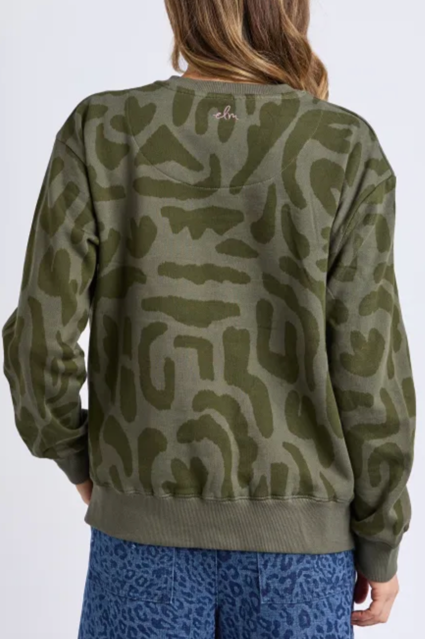 Elm Gala Crew - Clover Print