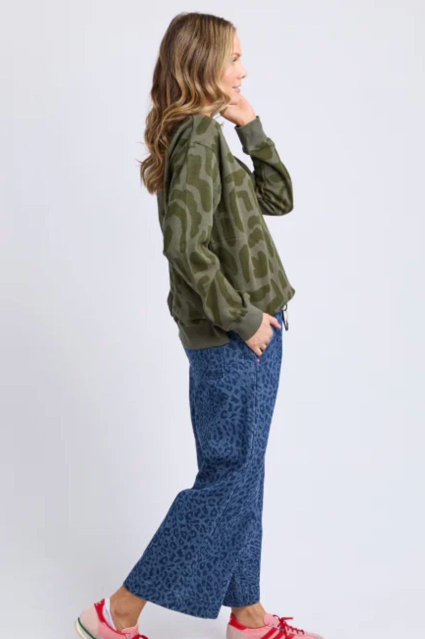 Elm Gala Crew - Clover Print