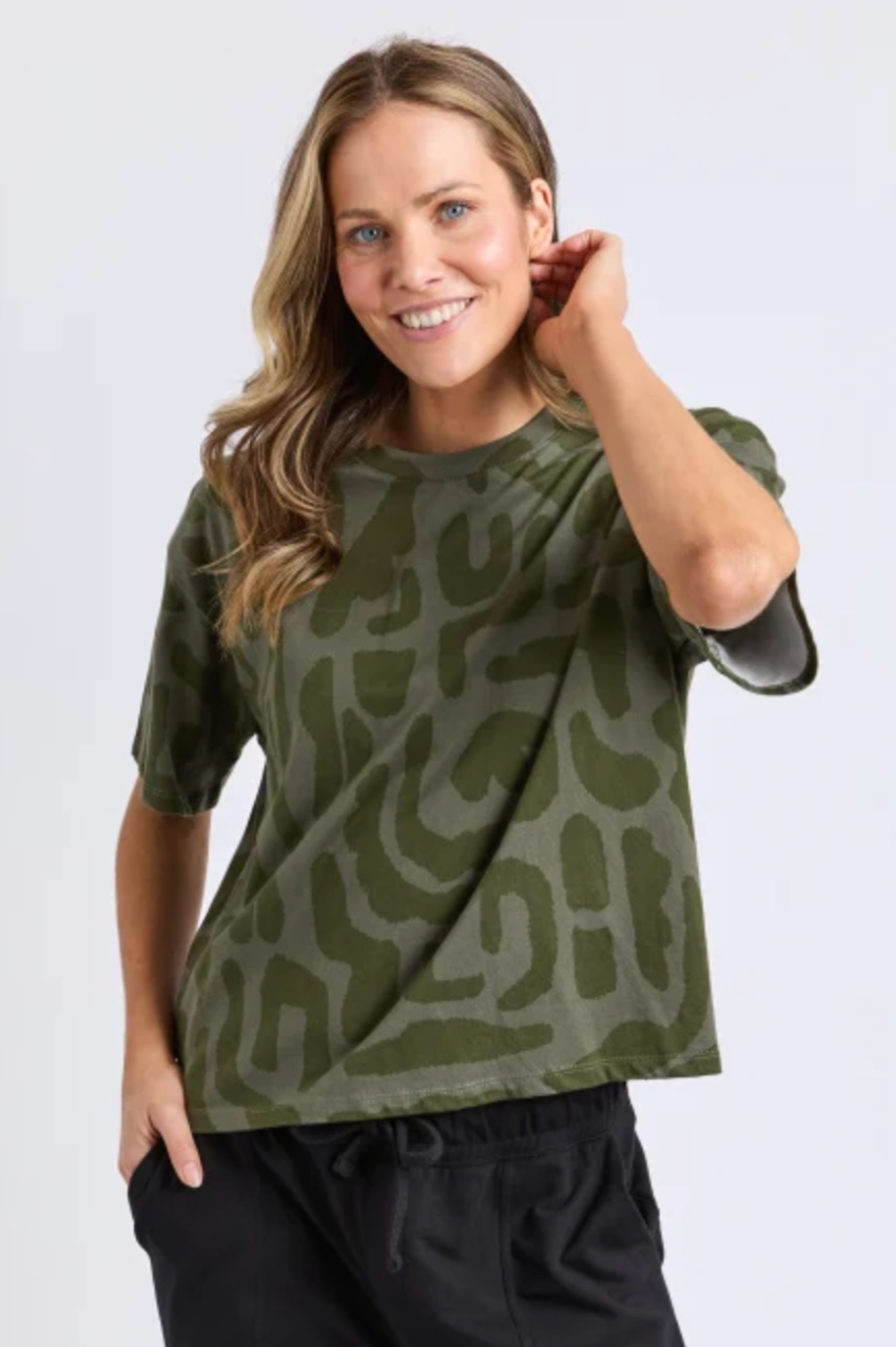 Elm Gala Tee - Clover Print
