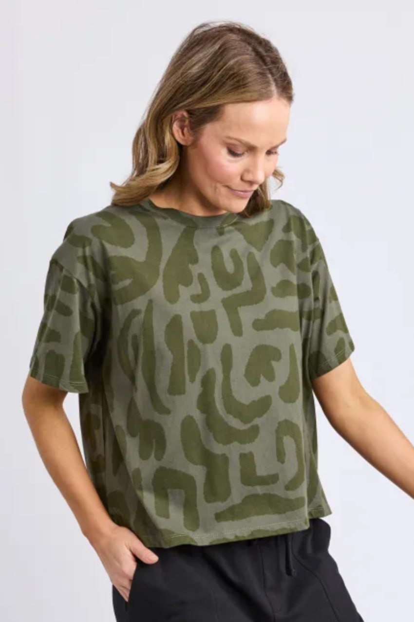 Elm Gala Tee - Clover Print