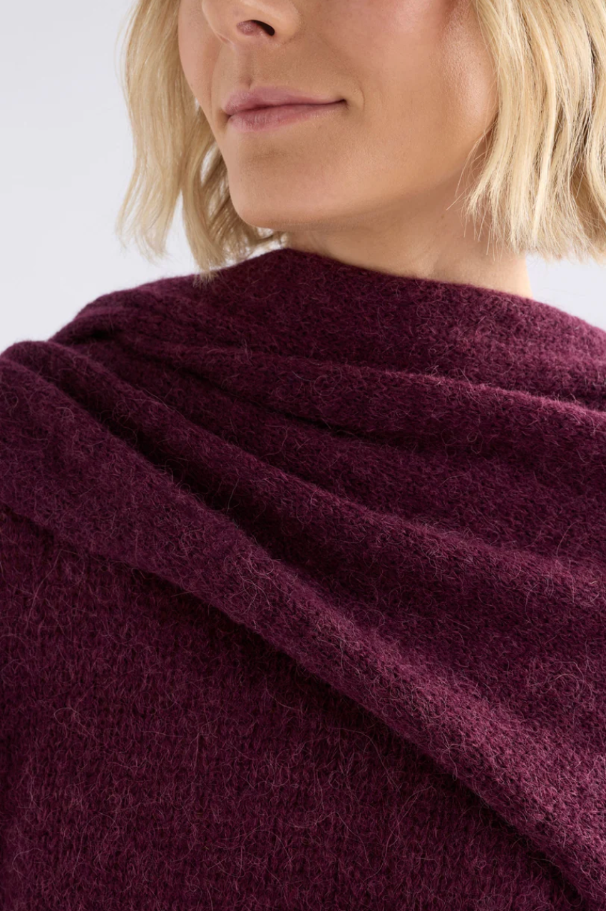 Fine Agna Scarf - Merlot