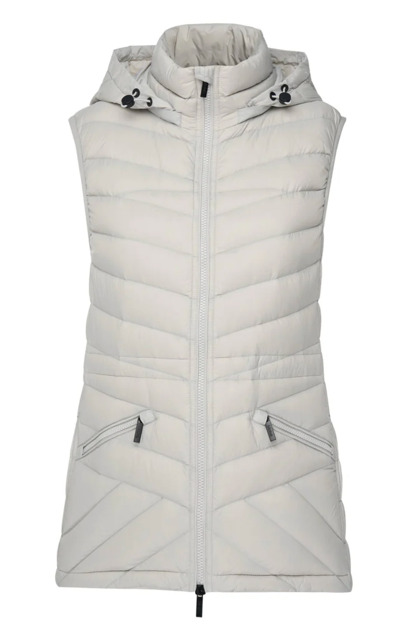 Moke Mary Claire Puffer Vest - Silver