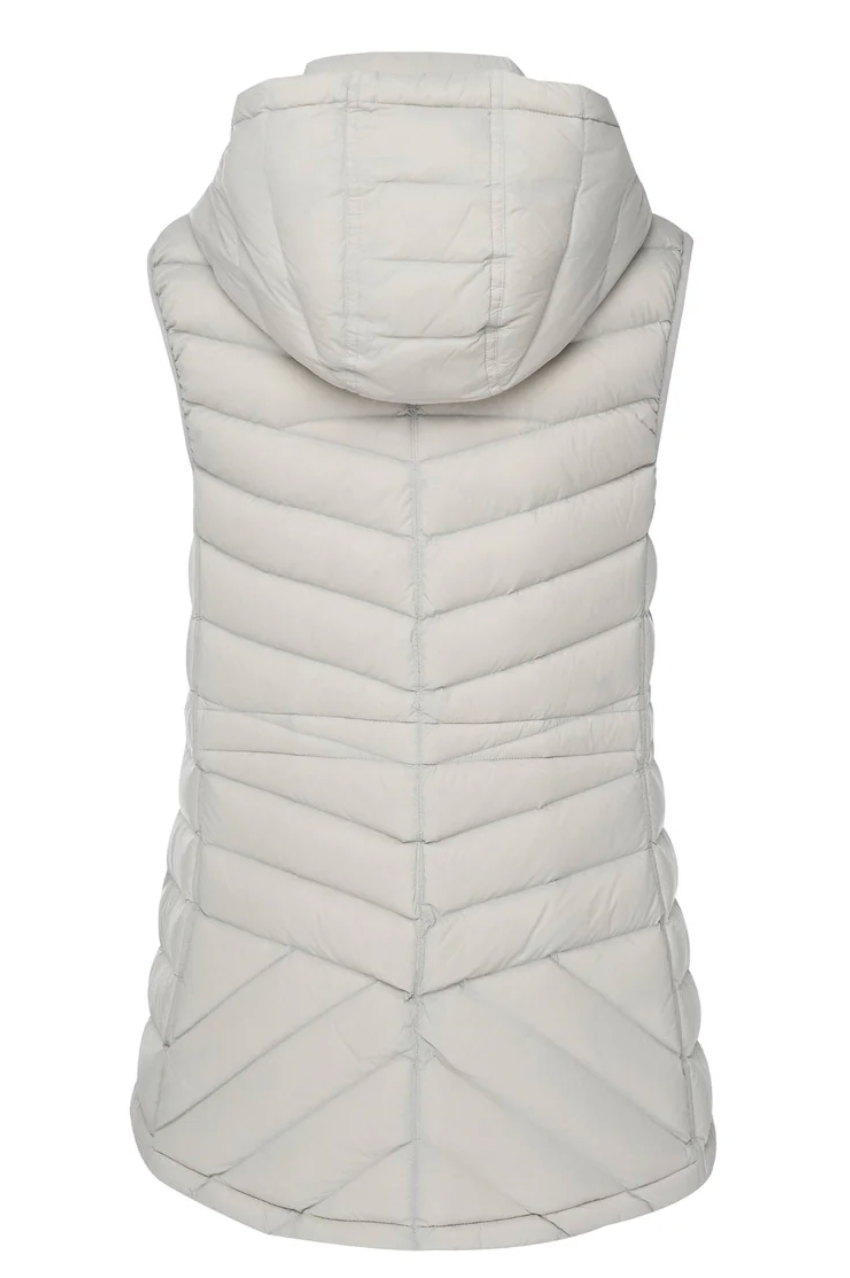 Moke Mary Claire Puffer Vest - Silver