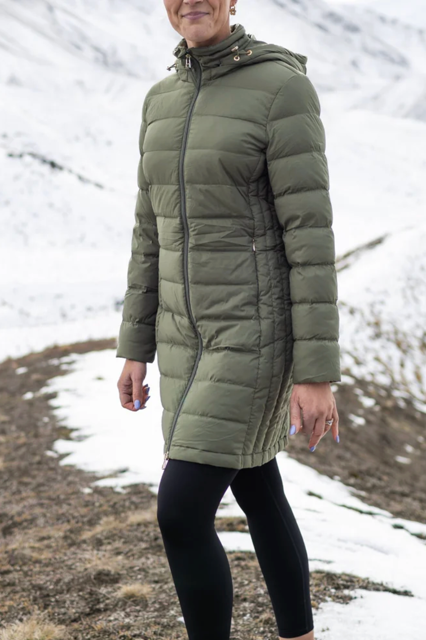 Moke Sydney Puffer Jacket - Olive Green