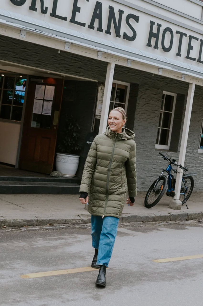 Moke Sydney Puffer Jacket - Olive Green
