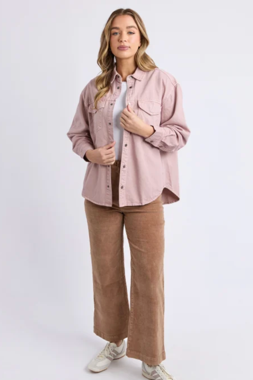 Foxwood Daisy Overshirt - Wood Rose