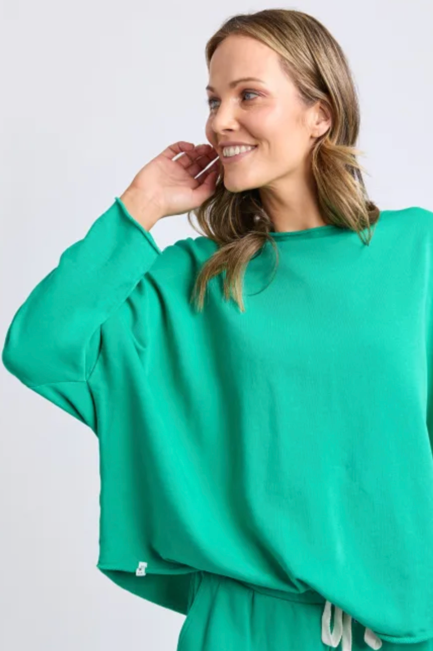 Elm Gab L/S Sweat - Turquoise