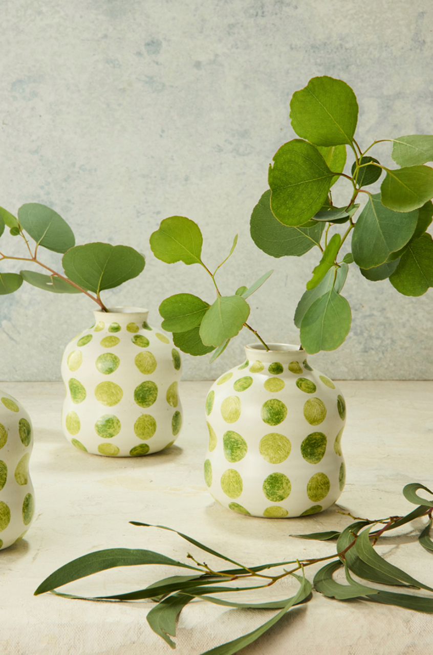Bushland Spot Bud Vase - Green