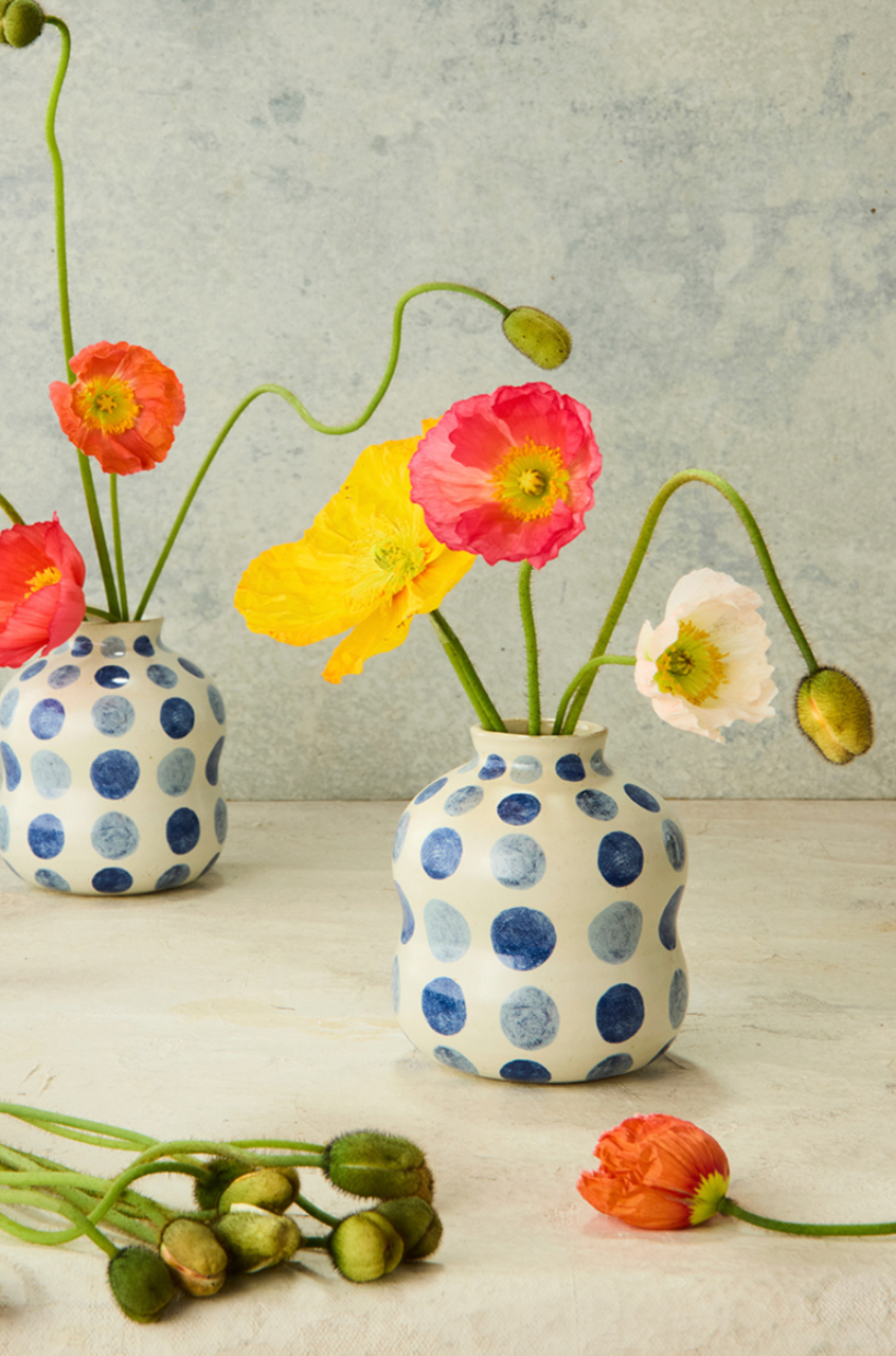 Bushland Spot Bud Vase - Blue