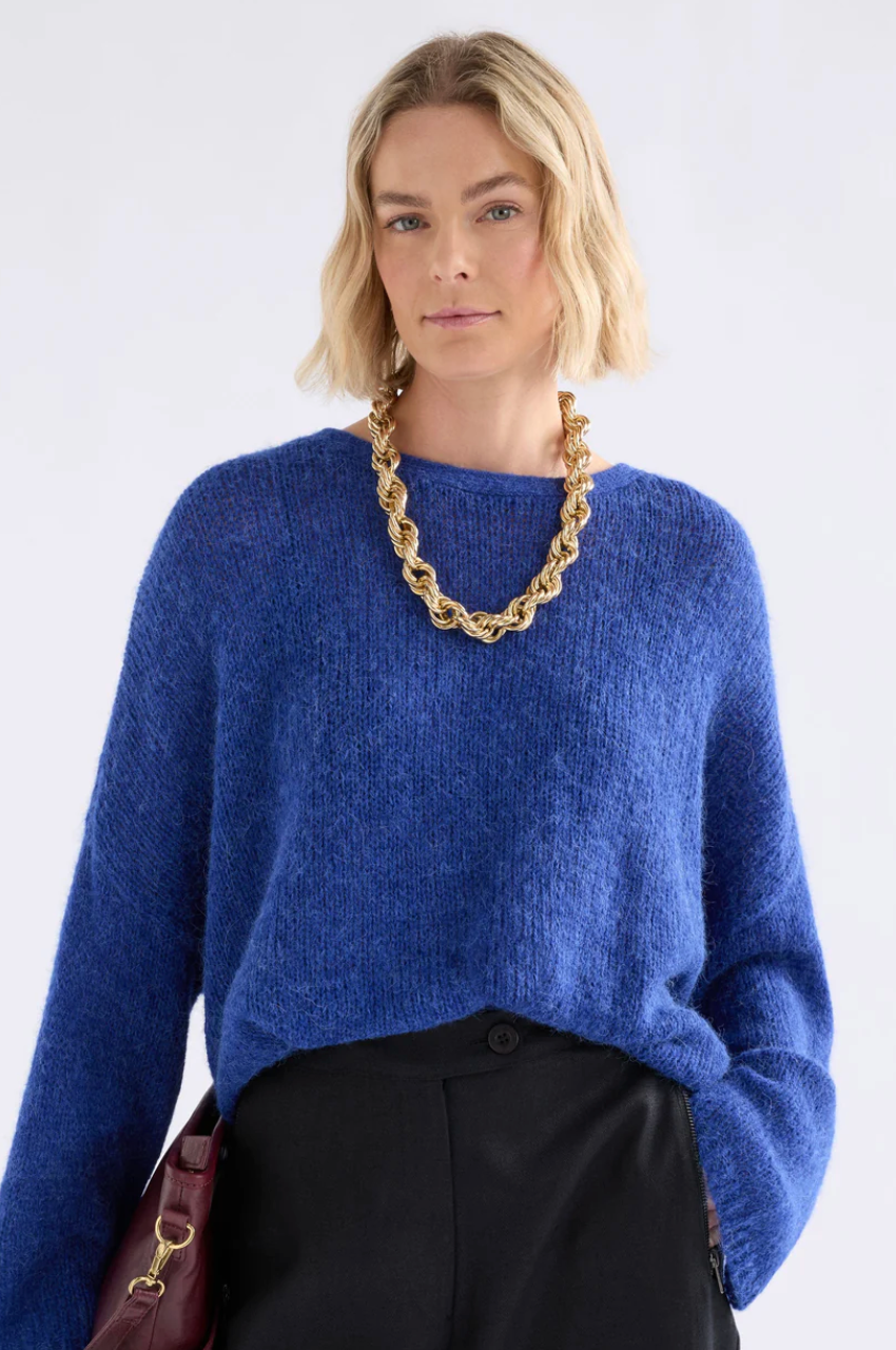 Elk Agna Sweater - Deep Cobalt