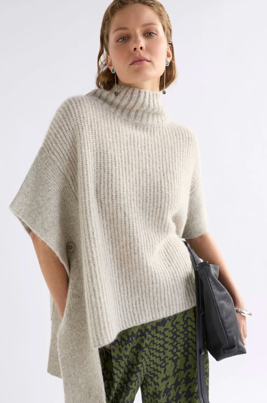 Elk Aleph Poncho - Oatmeal