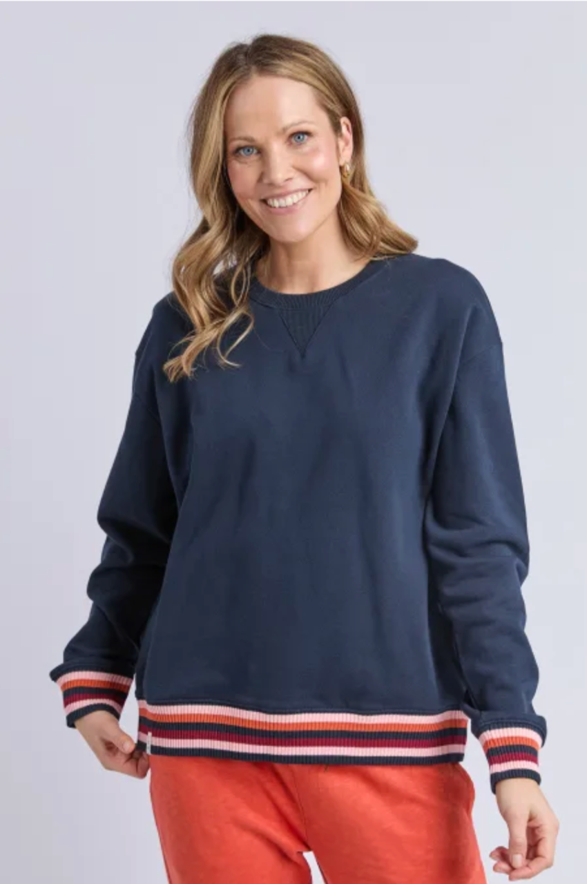 Lili Fleece Crew - Navy