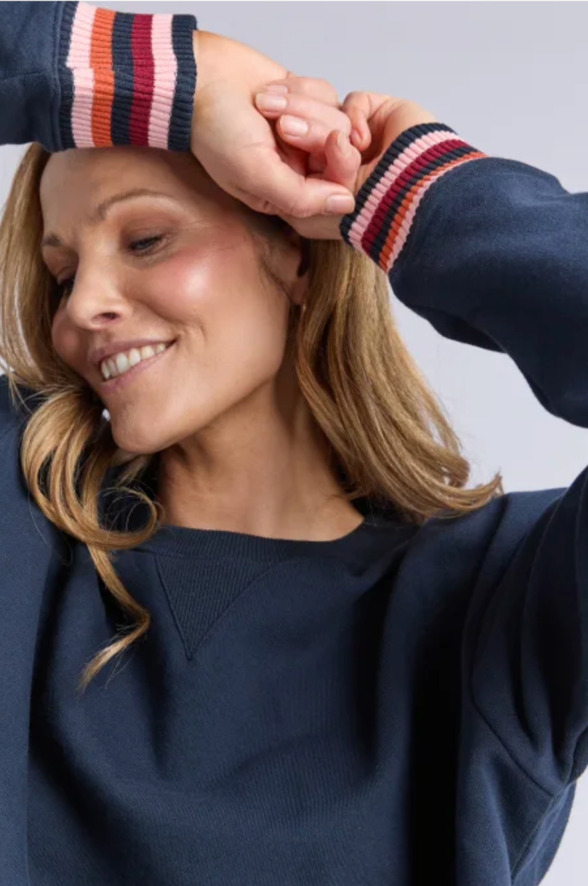 Lili Fleece Crew - Navy