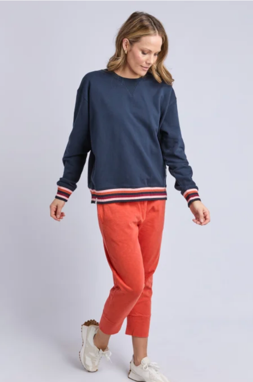Lili Fleece Crew - Navy