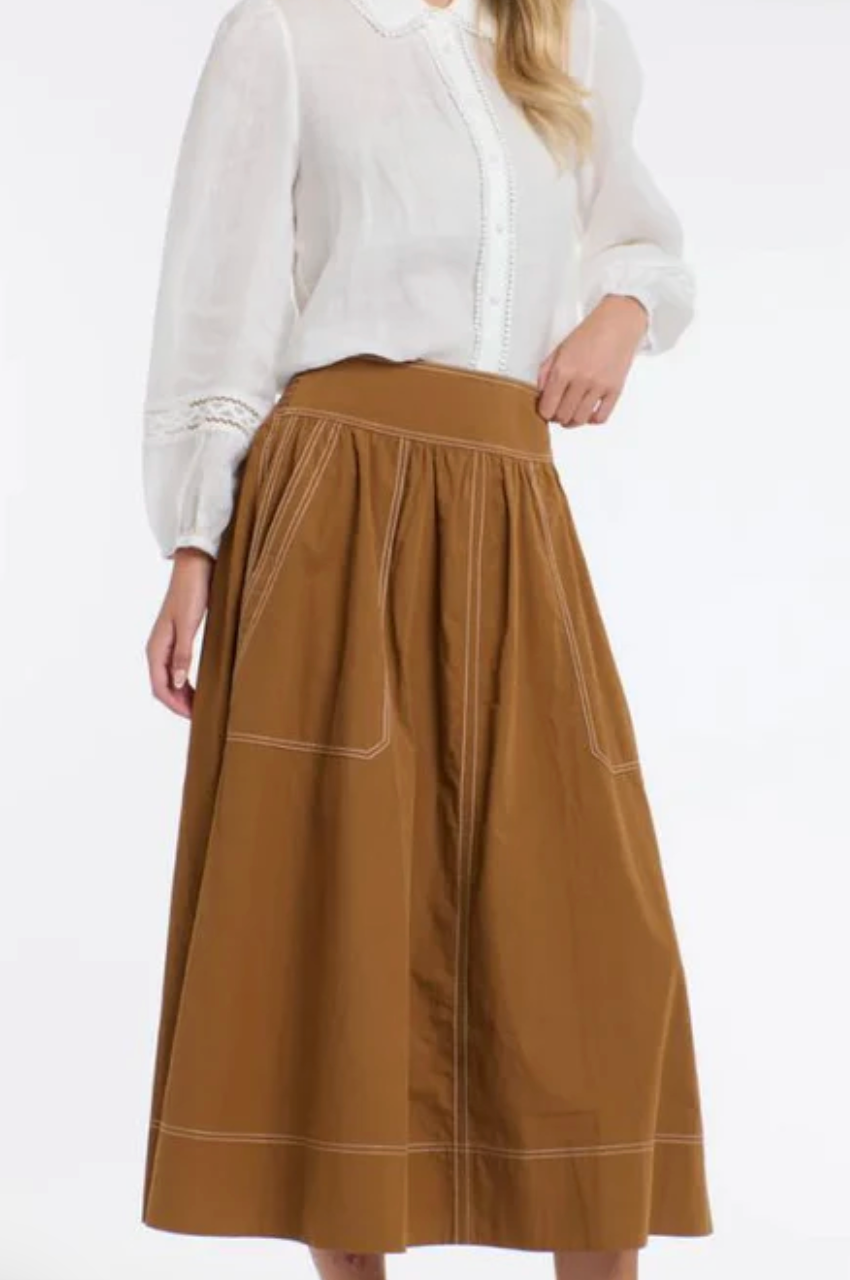 Marion Cotton Skirt - Butterscotch