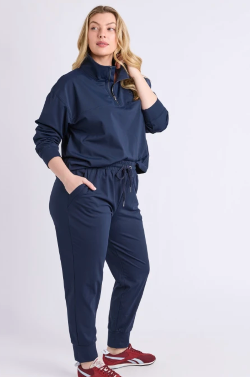 Alexis Track Pant - Navy