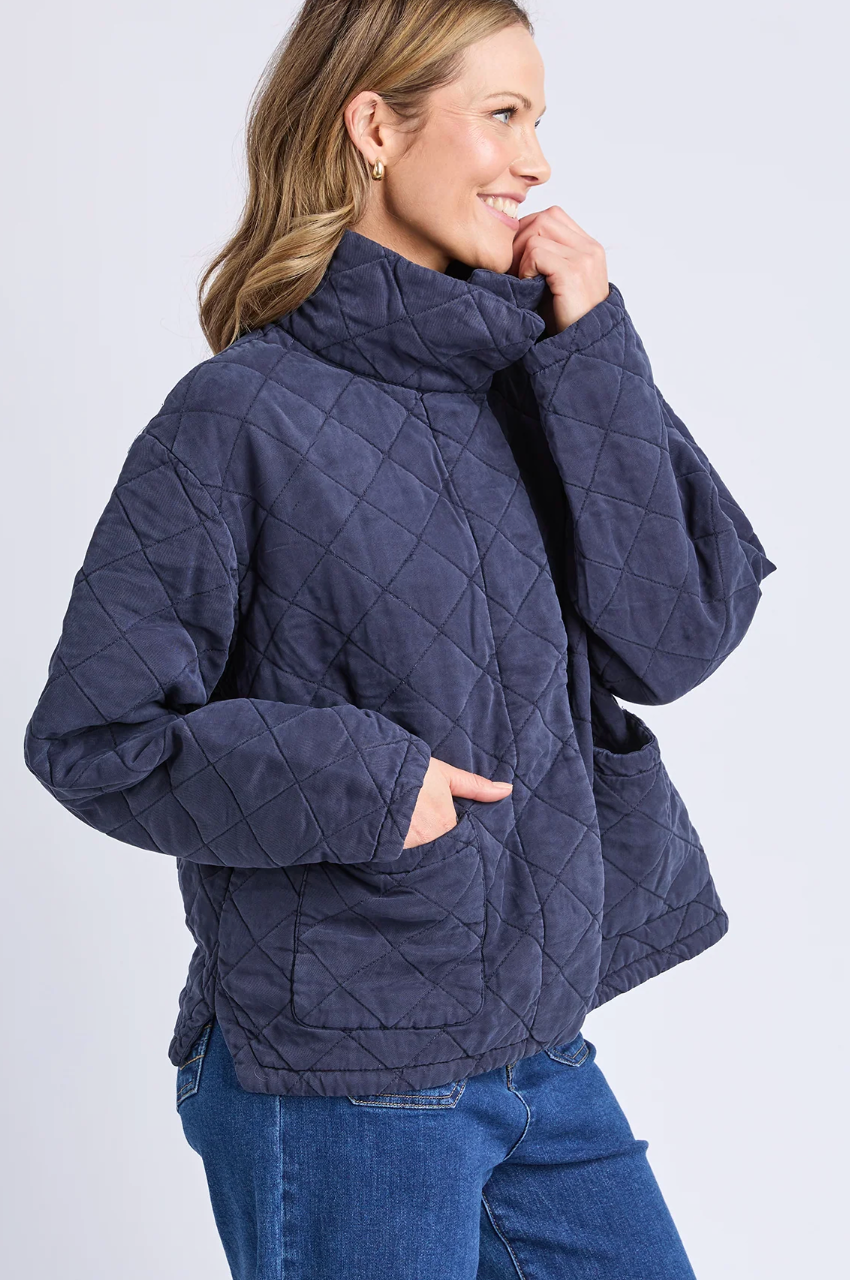 Aurora Quilted Jacket - Navy