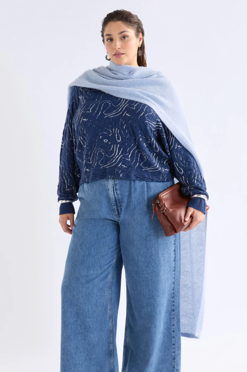 Elk Otillia Sweater - Blue/Silver
