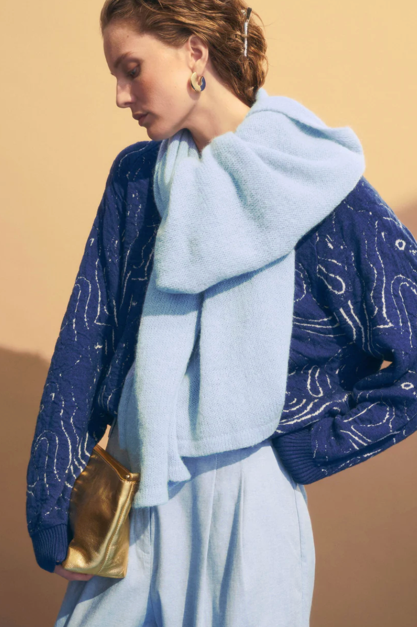 Elk Otillia Sweater - Blue/Silver