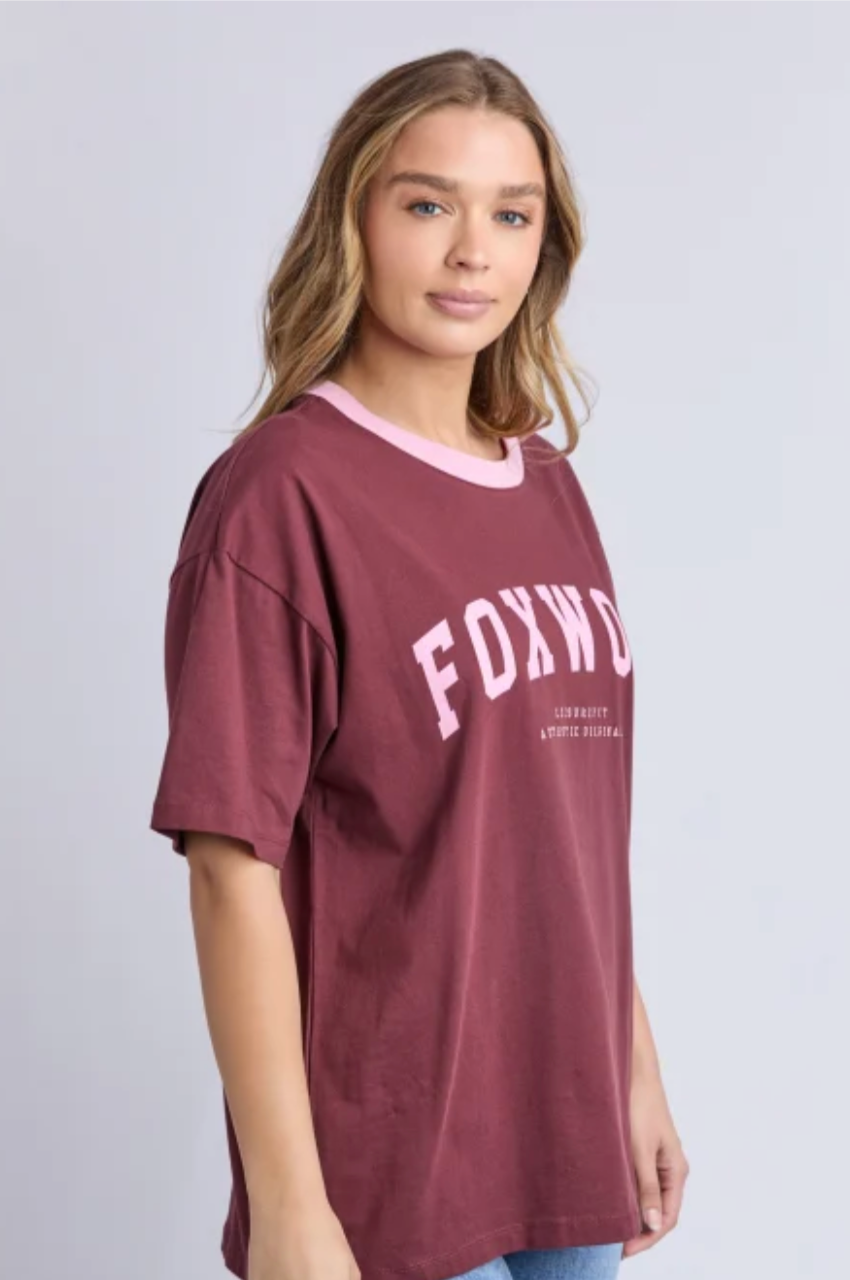 Intention Contrast Tee - Port