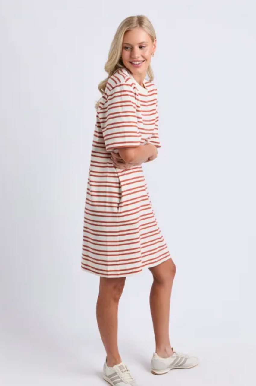 Elm Rouge Tee Dress - Mars/Tan
