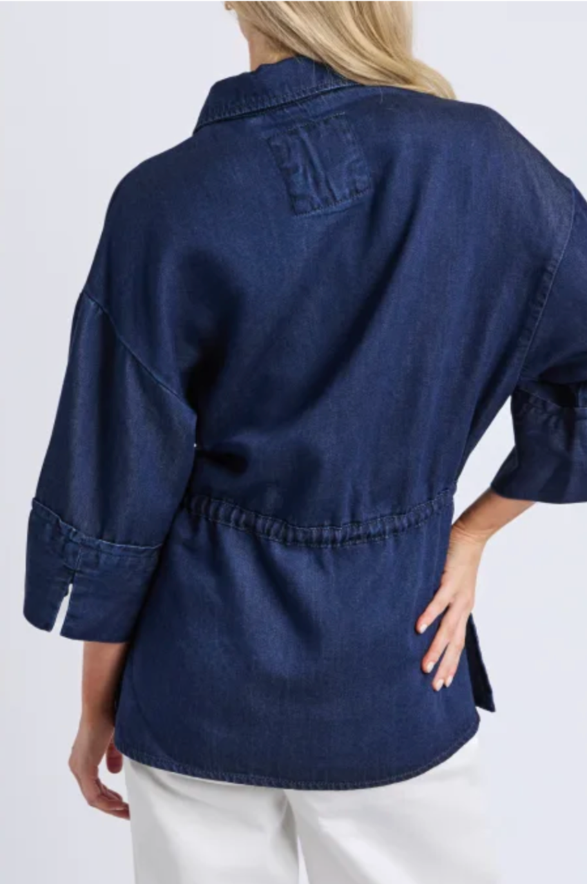 Elm Christine Shacket - Indigo