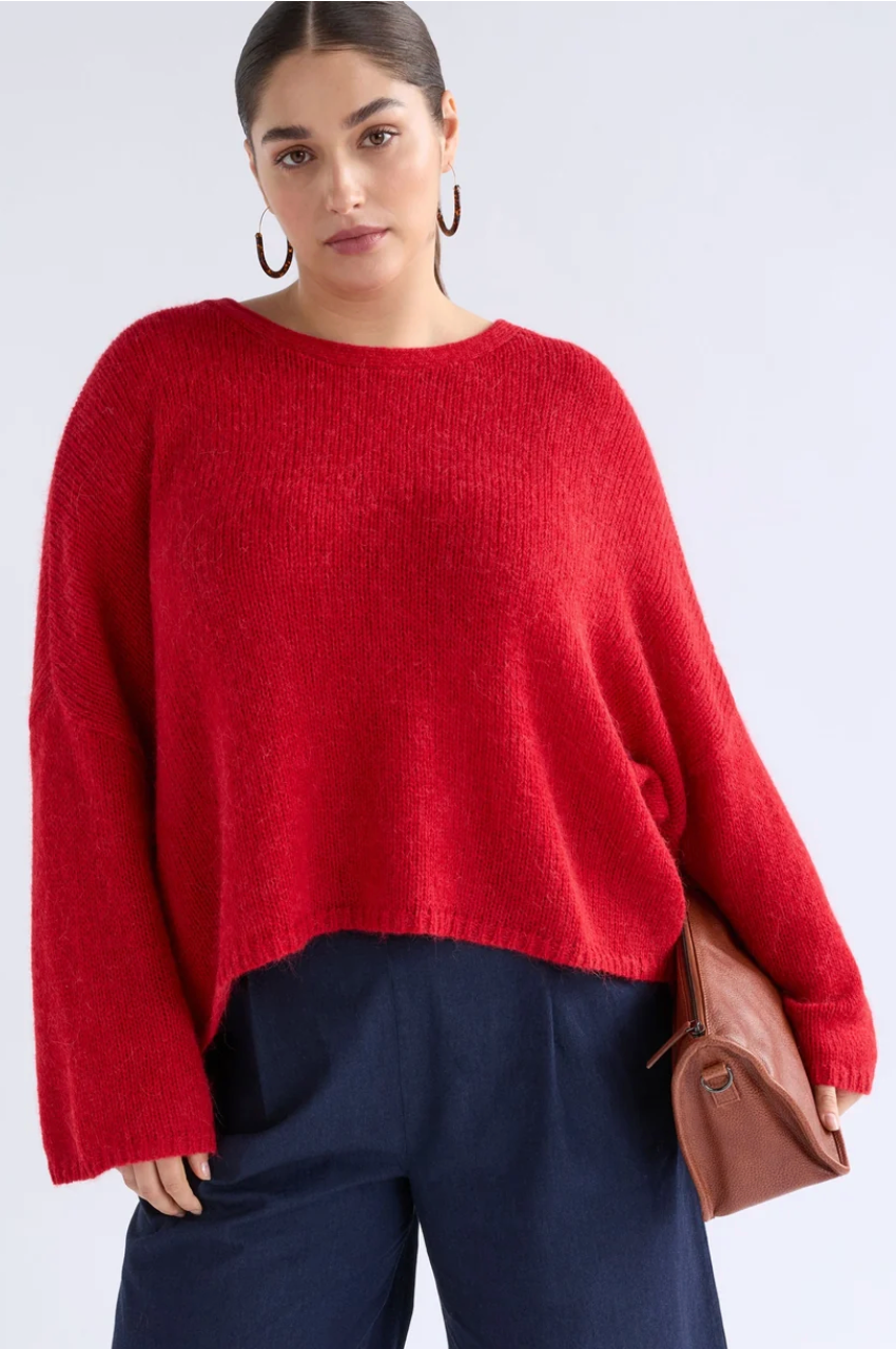 Elk Agna Sweater - Flame Red