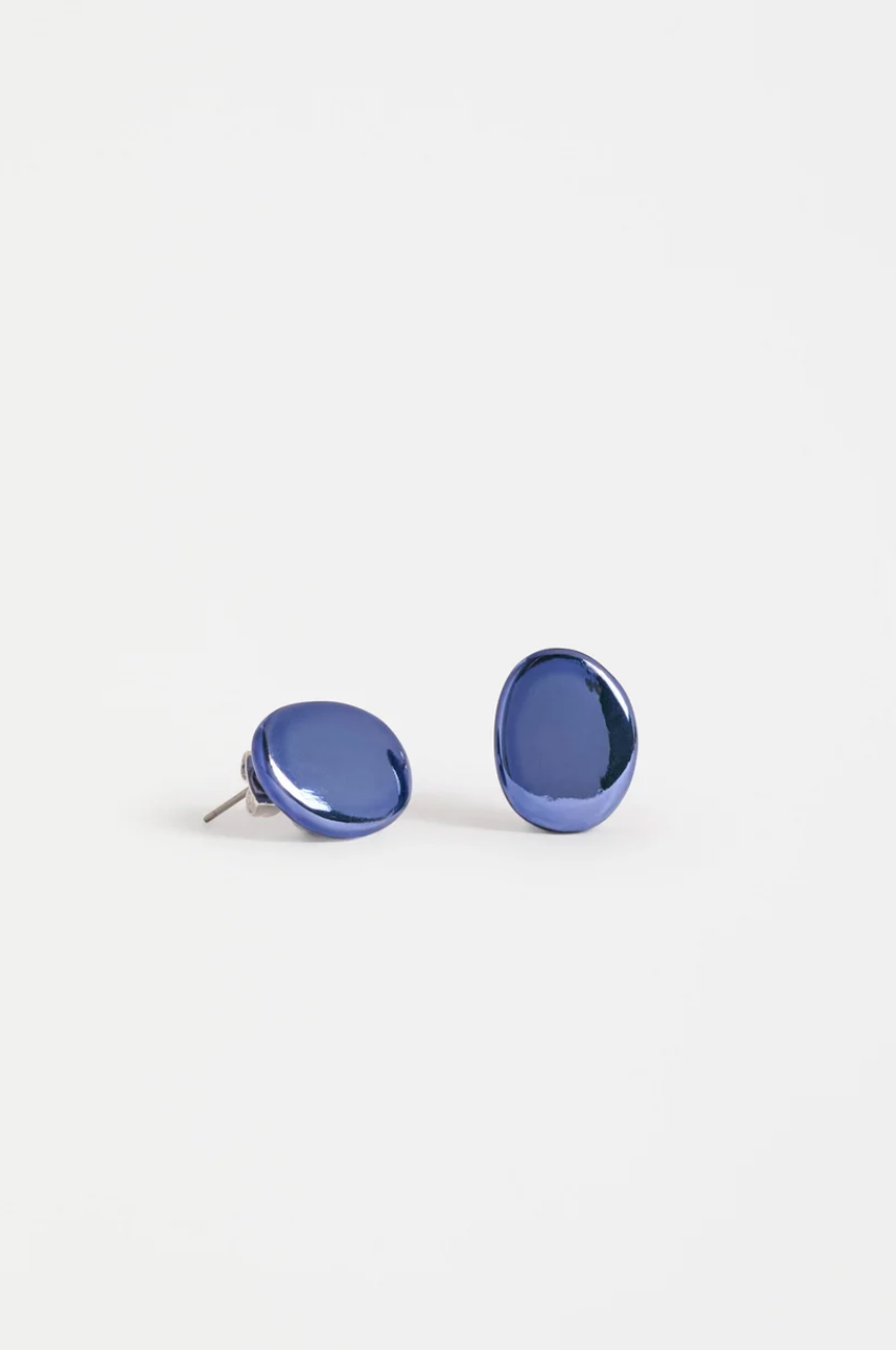 Elk Atur Mini Stud Earring - Dusk Blue