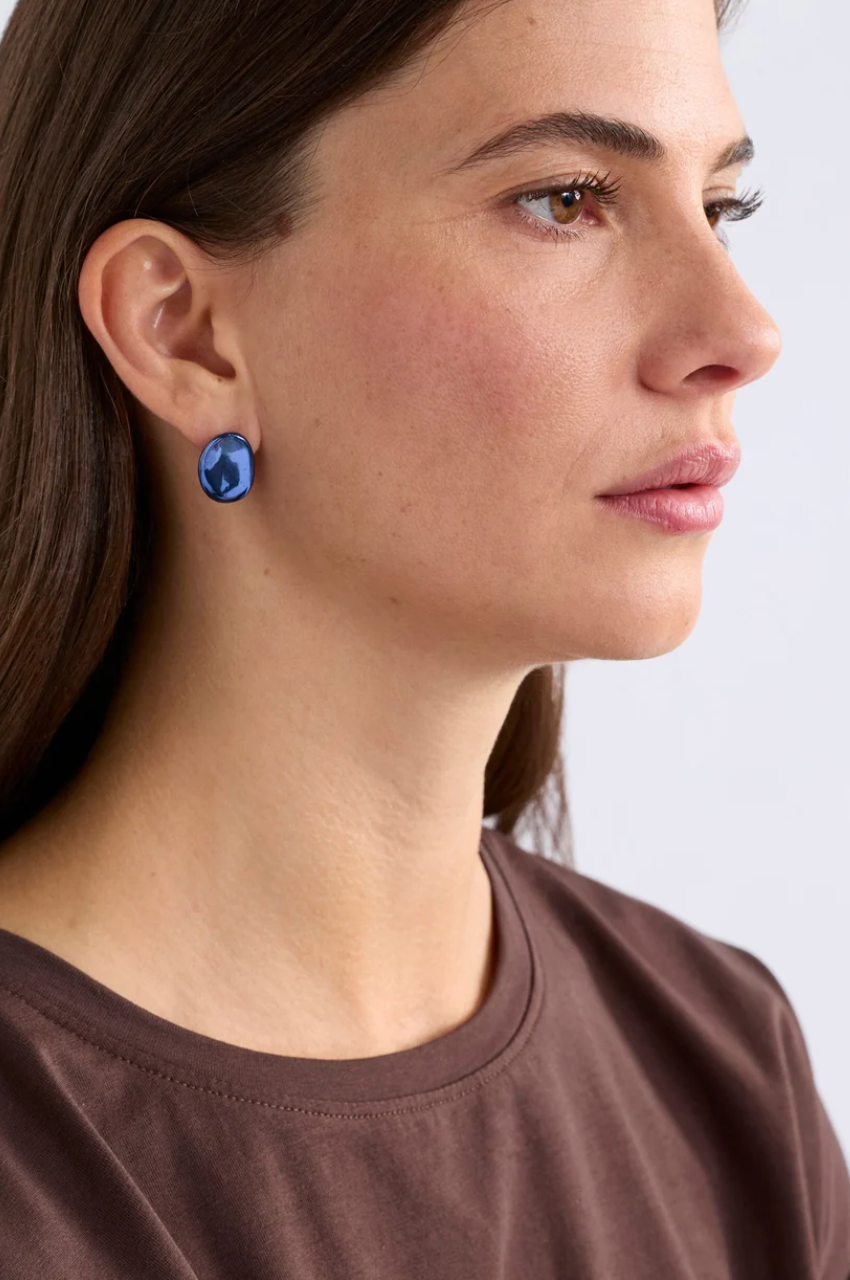 Elk Atur Mini Stud Earring - Silver